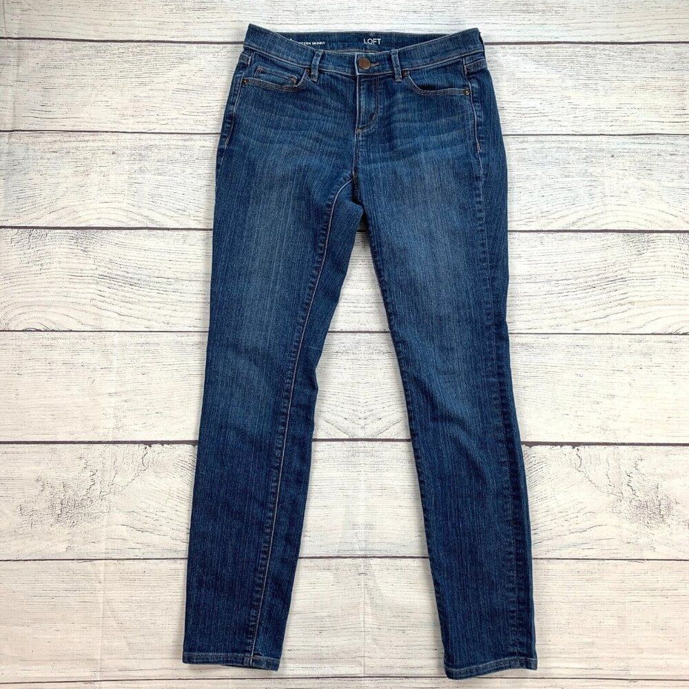 LOFT Outlet Jeans sz 4 Modern Skinny Medium Wash Inseam 29.5"